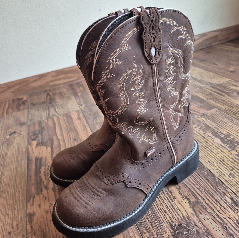 Justin Gypsy Womens Cowboy Boots Size 10 B - Picture 10 of 14